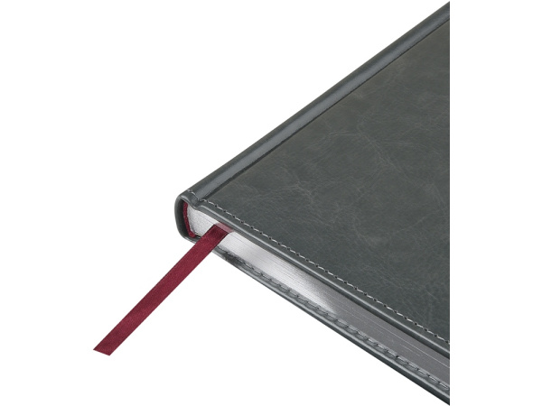 Ежедневник недатированный А5 «Sidney Nebraska» с серебряным срезом, Размер A5, Цвет серый