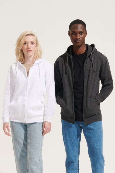 Толстовка унисекс Carter, белая, XS–3XL