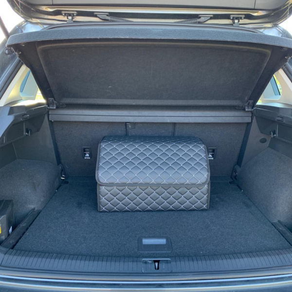 Автомобильный органайзер Кофр в багажник Premium CARBOX Усиленные стенки (размер 50х30см)