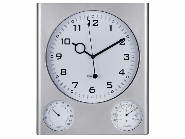 Погодная станция настенная «Патерна», Цвет серебристый