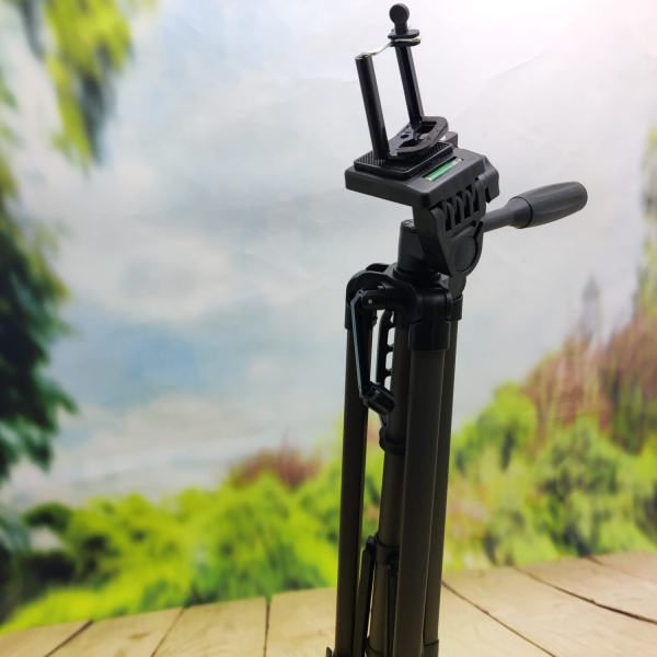 Штатив для камеры и телефона Tripod 3366 (52-140 см) с непромокаемым чехлом Кофейный