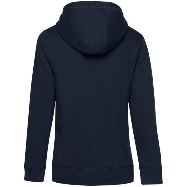 Толстовка на молнии с капюшоном женская Queen, темно-синяя, XS–3XL