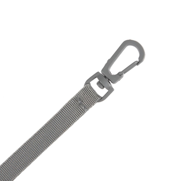 Застежка-карабин Snap Hook, S, серая, 1х3,5 см