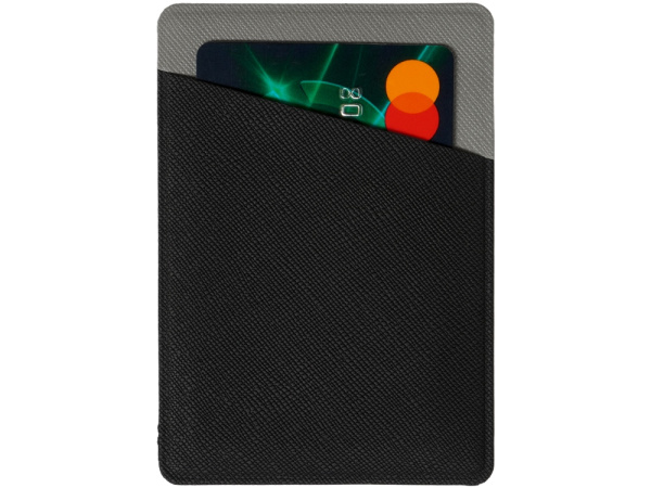 Картхолдер на 3 карты вертикальный «Favor», Цвет черный/серый