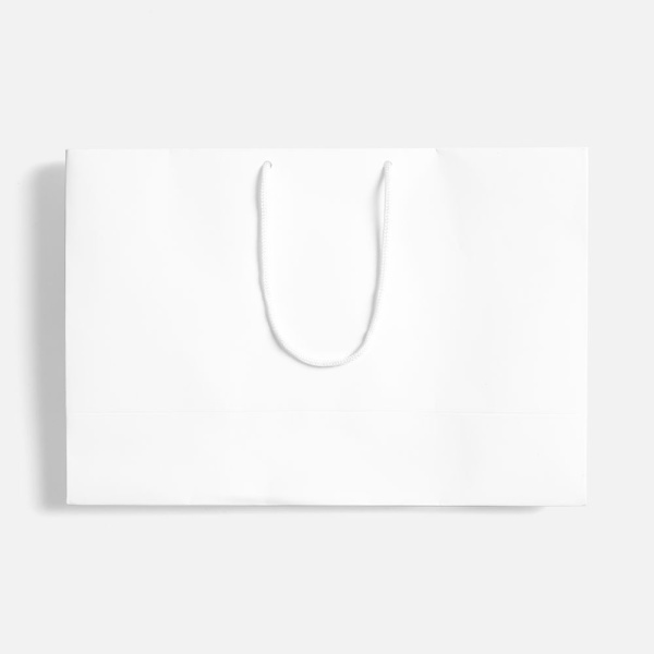 Пакет бумажный с ламинацией Lami Tote M, белый, 35х24х12 см