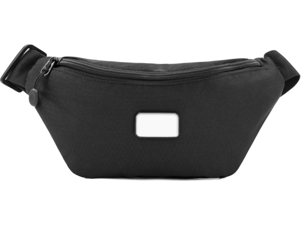 Универсальная водостойкая сумка на пояс «Bumble» из переработанного пластика, Цвет черный