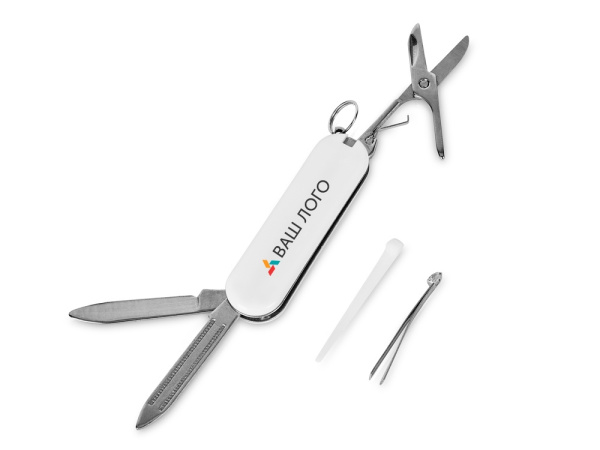 Мультитул-брелок 5-в-1 «Pinny», Цвет белый