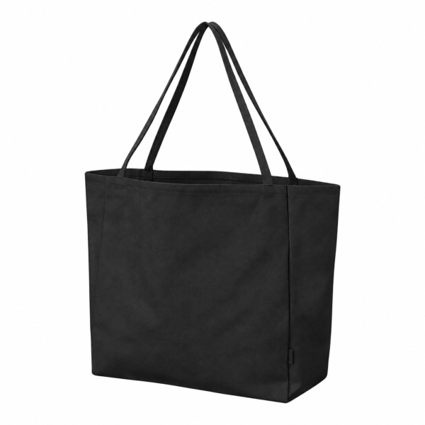 Шоппер-оверсайз «Grossbag» из переработанного хлопка, 340 г/м2, Цвет черный