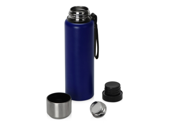 Вакуумный термос «Story», тубус, 800мл, Цвет синий, серебристый