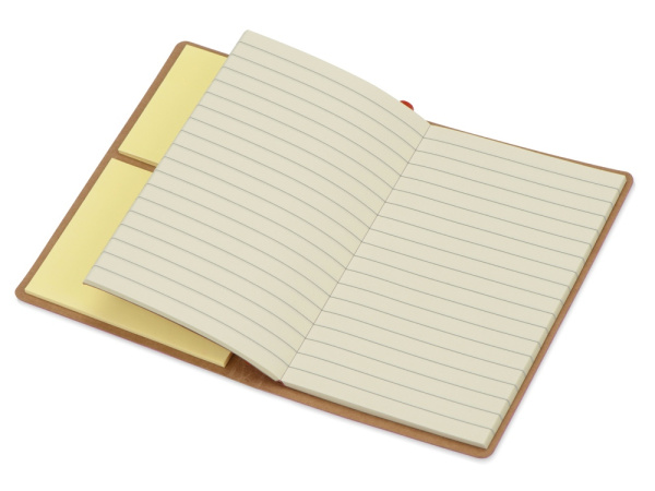 Блокнот А6 «Write and stick» с ручкой и набором стикеров, Цвет красный