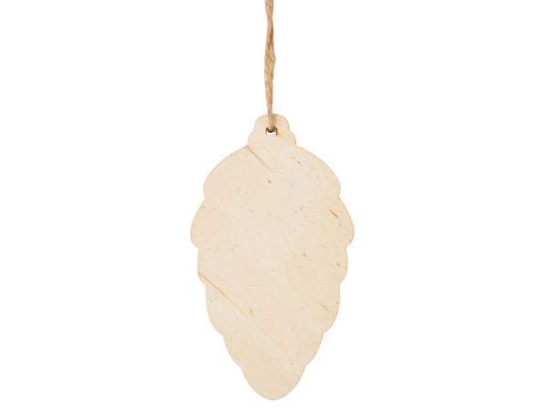 Деревянная подвеска на елку «Cedar», Цвет коричневый