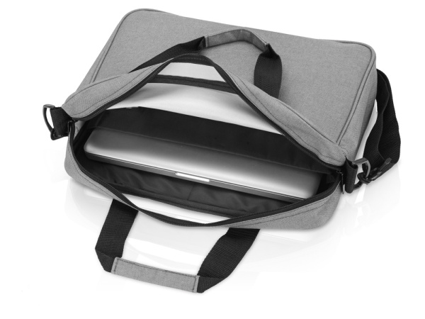 Сумка «Янг» для ноутбука 13,7", Цвет серый/черный