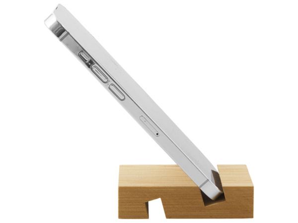 Подставка для телефона «Plix» из бамбука, Цвет натуральный