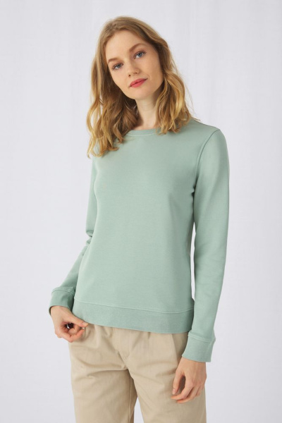 Свитшот женский BNC Inspire (Organic), серый меланж, XS–XXL