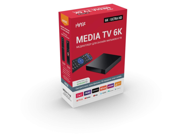 Медиаплеер  «MEDIA TV 6K», Цвет черный