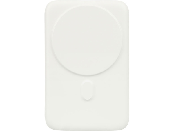 Магнитный внешний беспроводной аккумулятор «GenerIQ»,QC/PD, 10000 мАч, Цвет белый