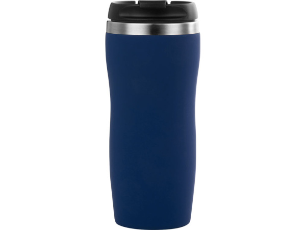 Термокружка «Mony Steel» soft-touch, Цвет темно-синий