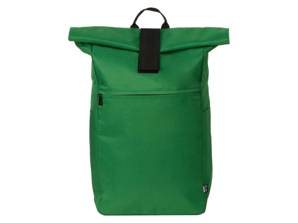 Рюкзак «Vel» для ноутбука 15" из переработанного пластика, Цвет темно-зеленый