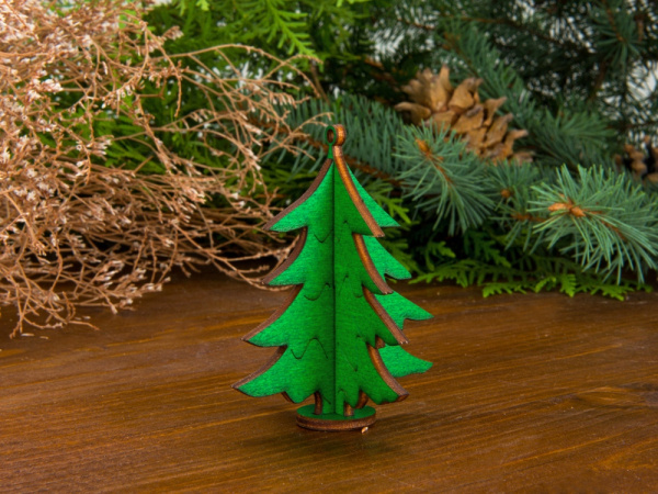 Подвеска «Ёлка», Цвет зеленый