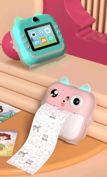 Фотоаппарат моментальной печати детский с APP