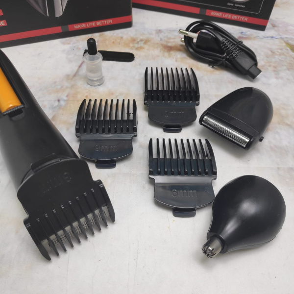 Электрическая бритва и триммер для волос (бороды) 3 в 1 Geemy GM-6129