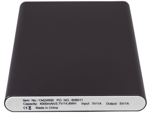 Внешний аккумулятор «Pep», 4000 mAh, Цвет черный