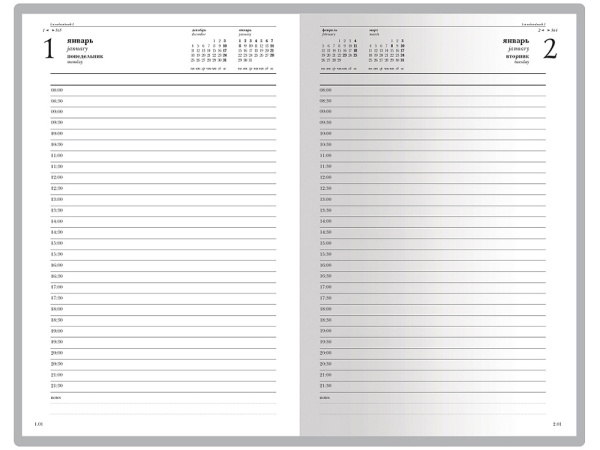 Ежедневник А5 датированный «Бумвинил» на 2025 год, Цвет зеленый