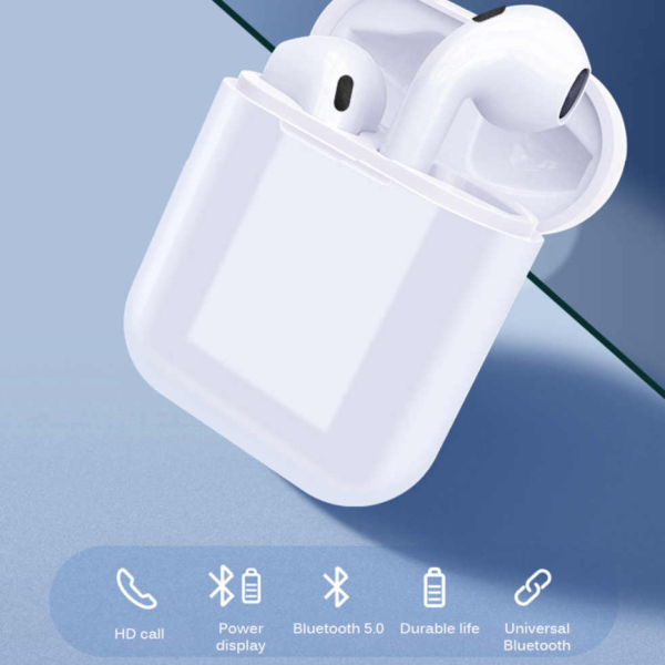 Наушники беспроводные i9S - TWS, переключение кнопка, Bluetooth 4.2 Белые