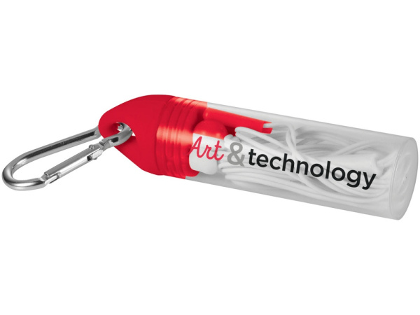 Наушники «Earbuds», Цвет красный/белый/серебристый