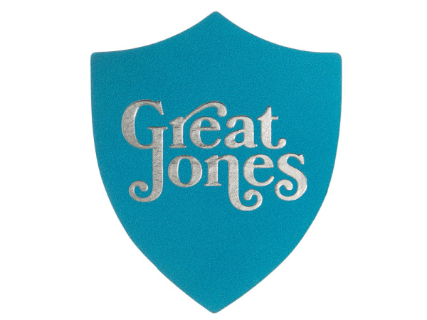 Патч «Щит», nubuk, Цвет голубой