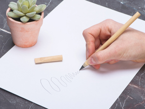 Вечный карандаш из переработанной бумаги «Recycled pencil», Цвет натуральный