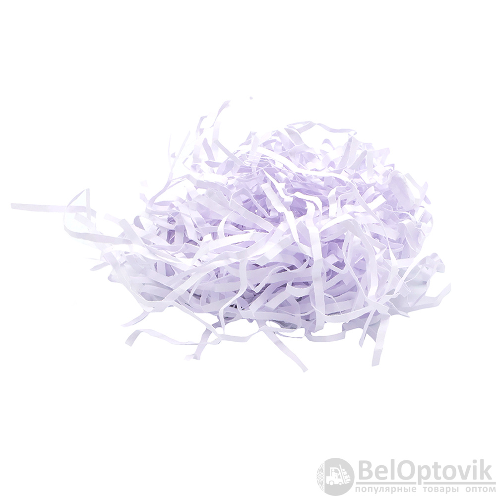 Наполнитель - стружка бумажная 2 мм белый 100 г.
