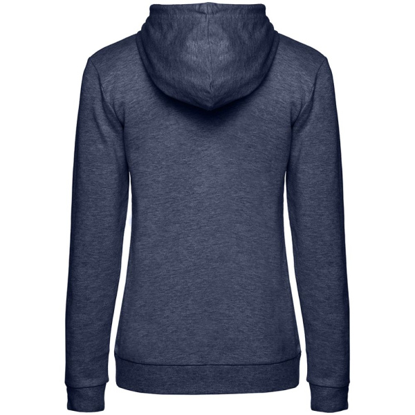 Толстовка с капюшоном женская Hoodie, синий меланж, XS–XXL