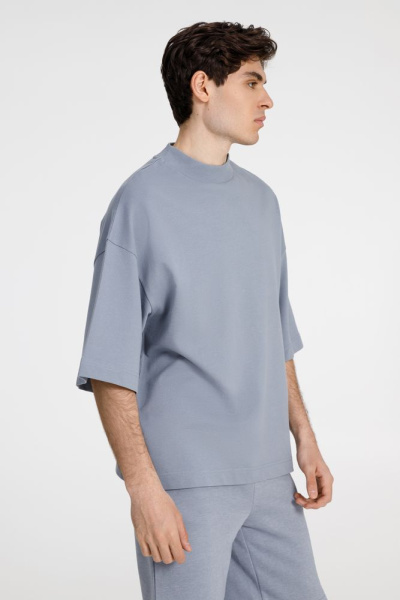Футболка оверсайз унисекс T9, серая, XS–XXL