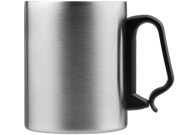 Стальная кружка с двойными стенками «Climber Max», 450 мл, Цвет черный