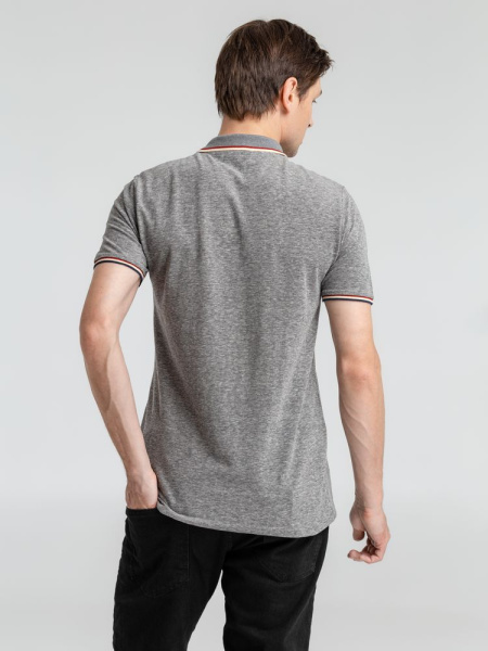 Рубашка поло мужская Paname Men, черный меланж, S–3XL