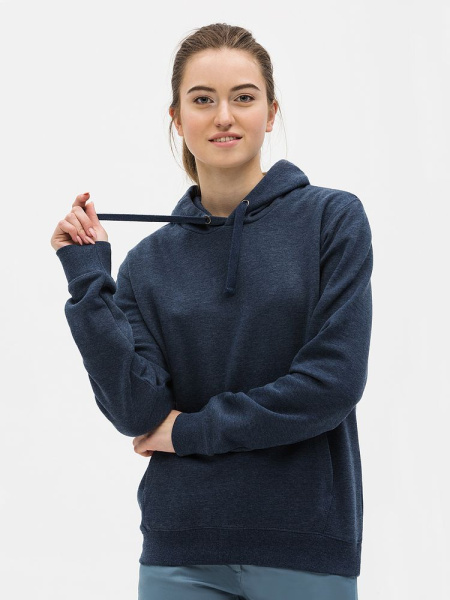 Толстовка унисекс Spencer, синий меланж, XS–XL