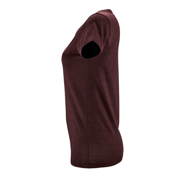Футболка женская Regent Fit Women, бордовый меланж, S–XXL