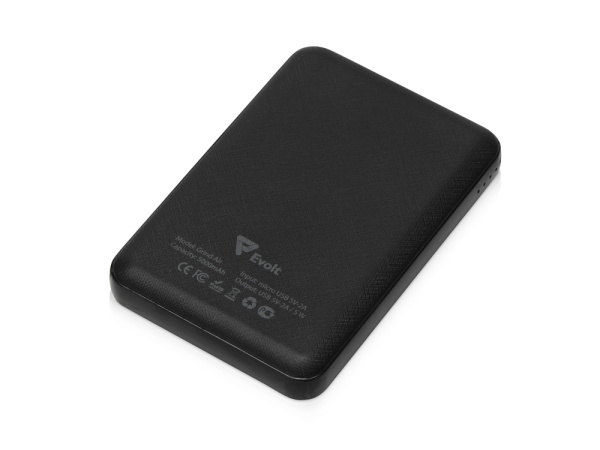 Беспроводной внешний аккумулятор «Grind Air», 5000 mAh, Цвет черный