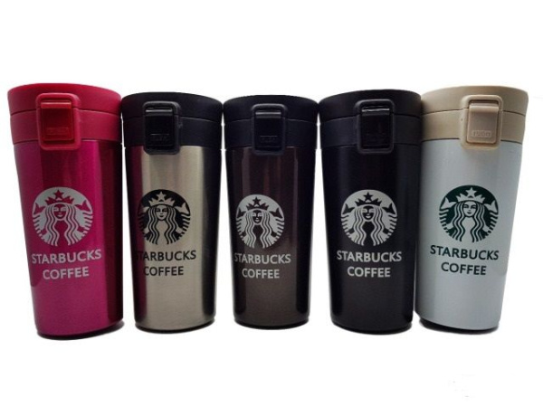 Термокружка Starbucks с фильтром Coffee (прорезиненное дно), 380 ml