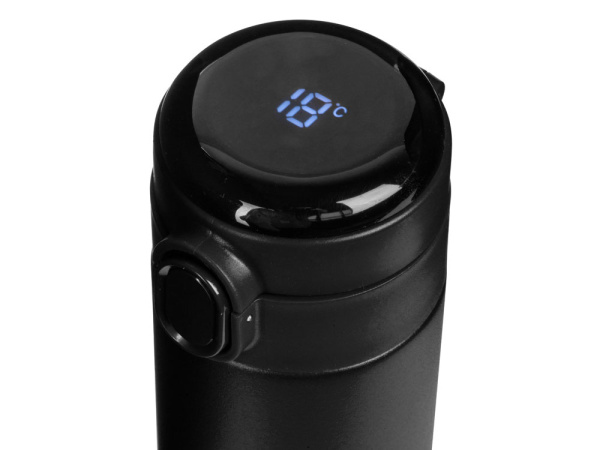 Вакуумная термокружка с индикатором и медной изоляцией «Bravo», тубус, 400 мл, Цвет черный