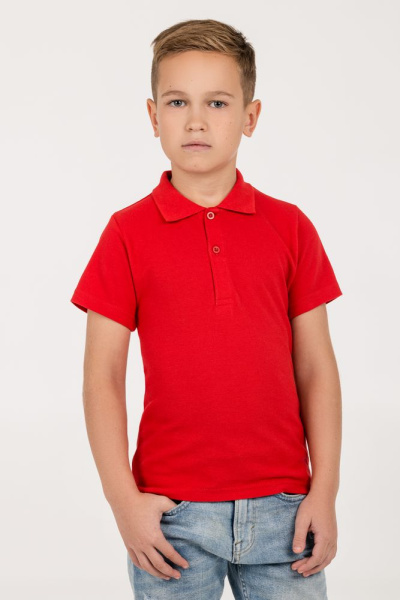 Рубашка поло детская Virma Kids, красная, 6–14 лет