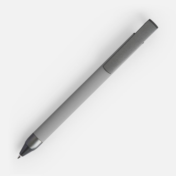 Ручка шариковая Standic с подставкой для телефона, серая, 14,5х1,5 см