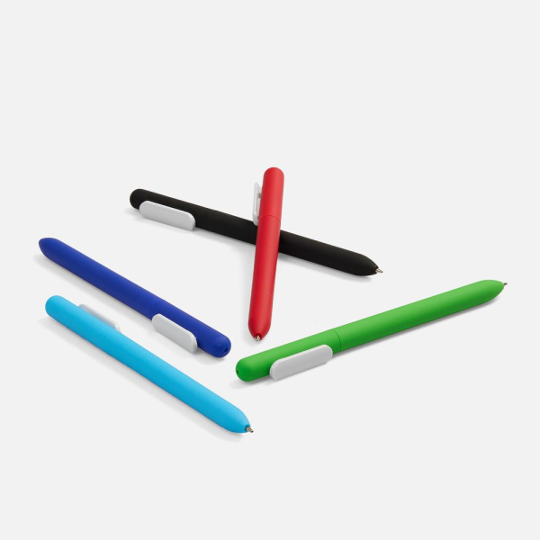 Ручка шариковая Swiper Soft Touch, зеленая с белым, 14,3х1,0 см