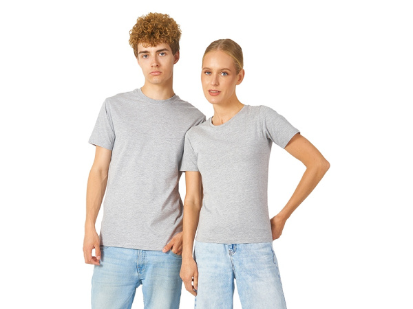 Футболка "Heavy Super Club" женская, Размер XL, Цвет серый меланж