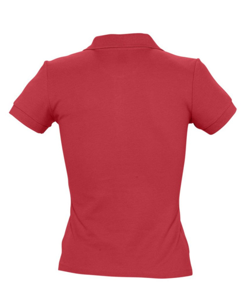 Рубашка поло женская People 210, красная, S–XXL