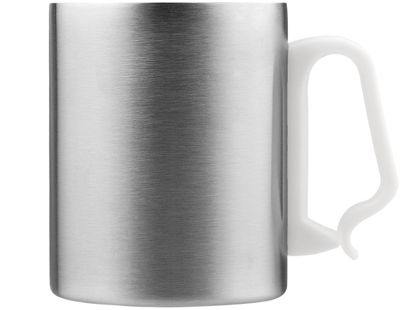 Стальная кружка с двойными стенками «Climber Max», 450 мл, Цвет белый