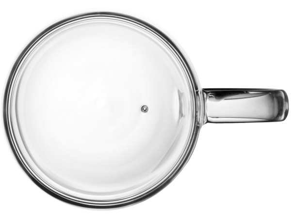 Кружка с двойными стенками на подставке с ложкой «Teatrio», Цвет прозрачный