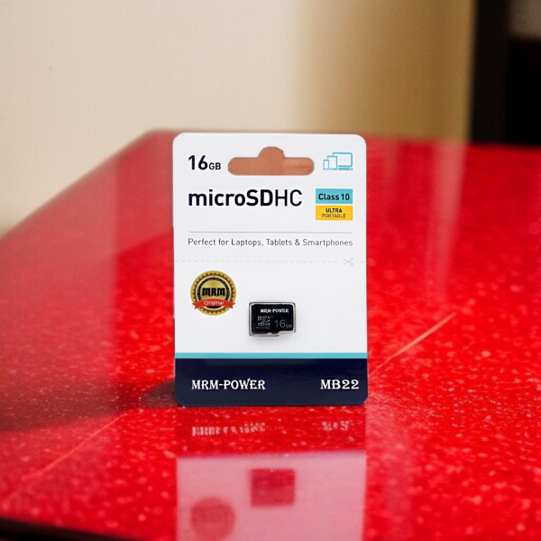 Карта памяти MRM-Power MB22, microSDHC, 16 ГБ, Class 10, 10 Мб/с, High speed, черный / Надежное хранение данных с высокой скоростью