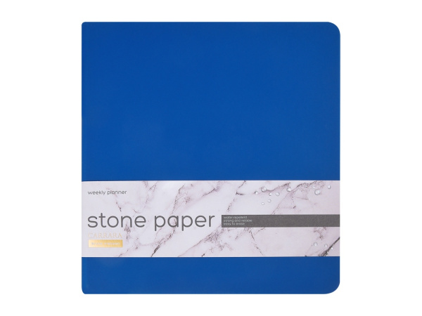 Еженедельник с каменной бумагой А5+ «Carrara», Цвет синий